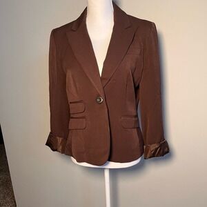 Apt. 9 Classic Brown Women's Blazer | Timeless Tailored Style sz 8